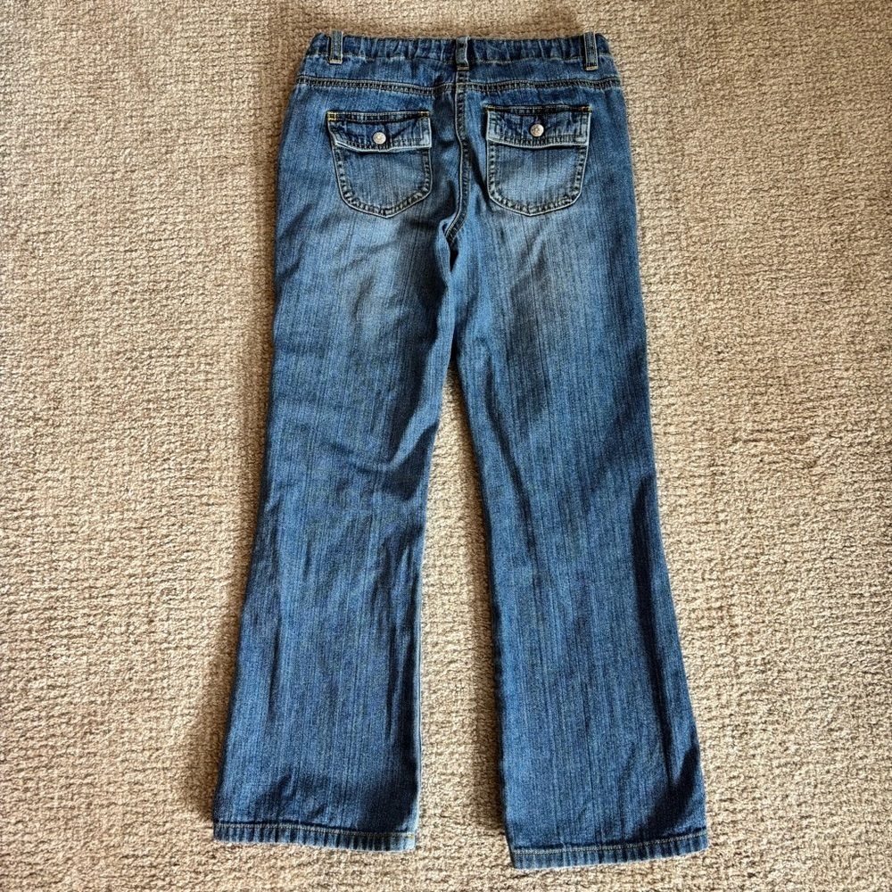Hanna Andersson Embroidered Girls Jeans - size 140​ - Picture 7 of 10
